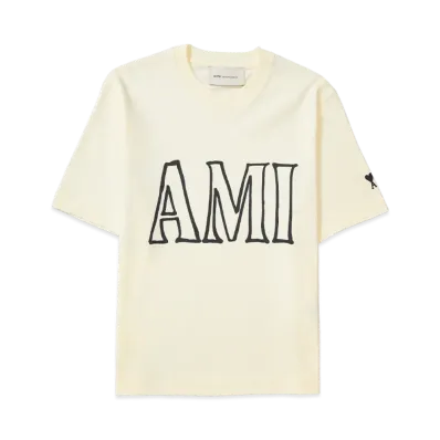AMI PARIS Ami Paris Print T-Shirt "Off White"