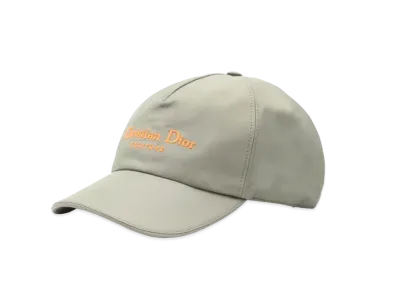 Dior Christian Dior Couture Cap Technical Cotton "Gray/Fluorescent Orange"