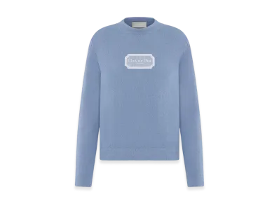 Dior Christian Dior Cashmere Jersey Couture Sweater "Blue"