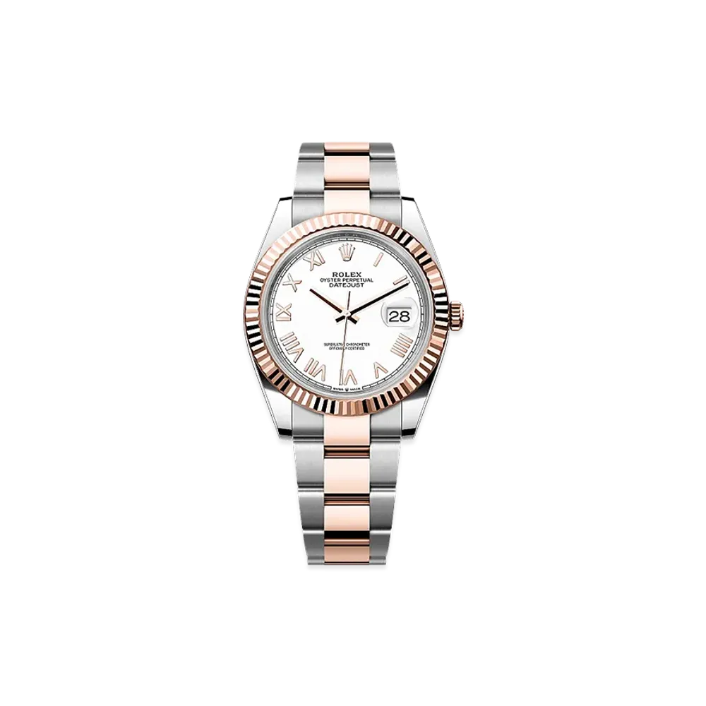 ROLEX Datejust 41 Oystersteel & Everose Gold "White"