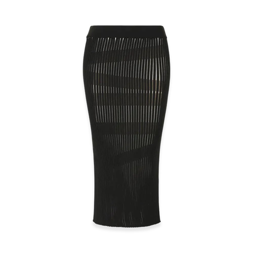 ISSEY MIYAKE Stripe Plating Knit "Black"
