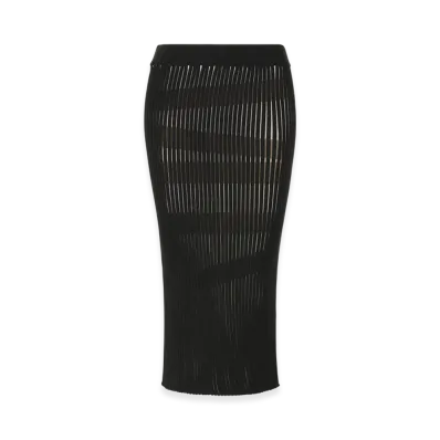 ISSEY MIYAKE Stripe Plating Knit "Black"