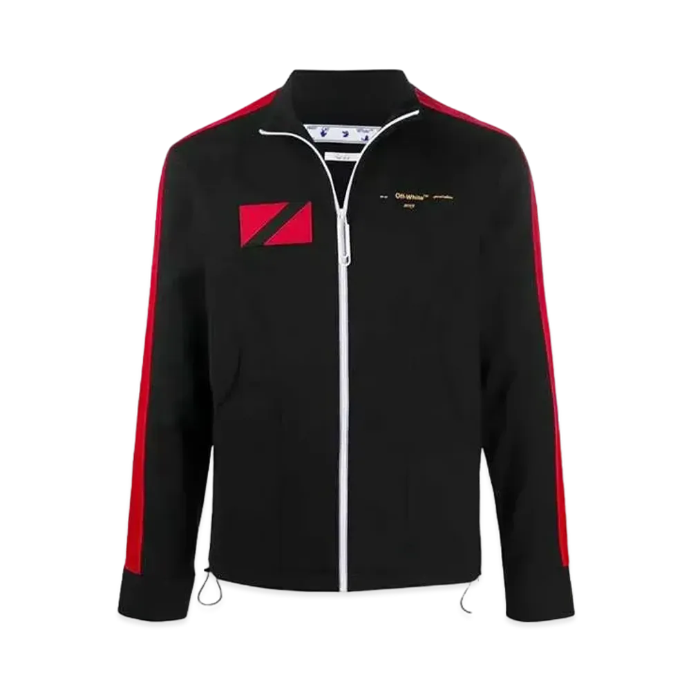 OFF-WHITE x Theophilus London Logo-Print Track Jacket "Black"