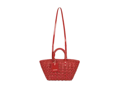 BALENCIAGA Women's Bistro XS Basket With Strap "Red"