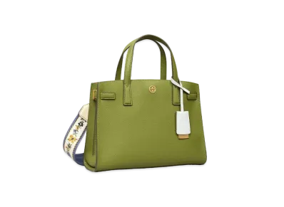 Tory Burch Walker Webbing Strap Small Satchel "Spinach"
