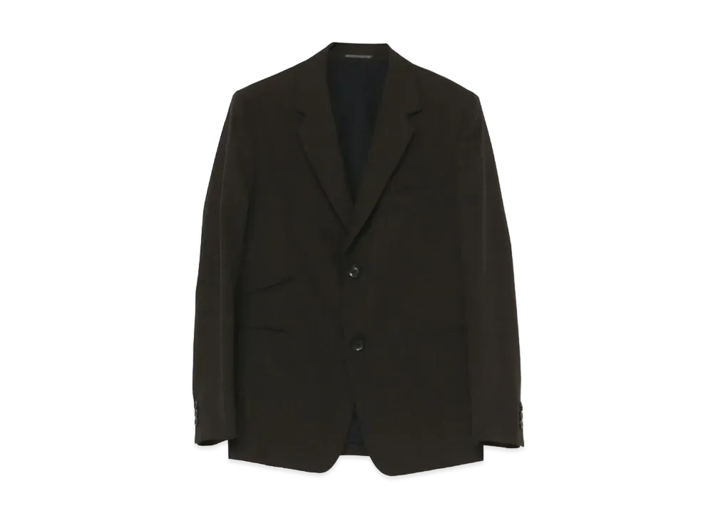 Yohji Yamamoto Pour Homme COSTUME D'HOMME SOFT WOOL 2BUTTON SINGLE JACKET "Dark Brown"
