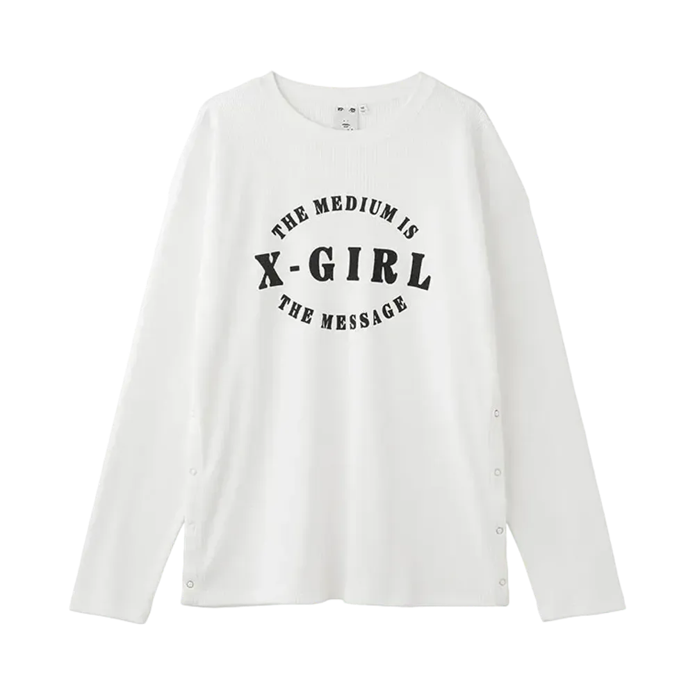 X-Girl Thermal L/S Top "White"