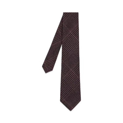 Paul Smith Square Check Tie "Orange"