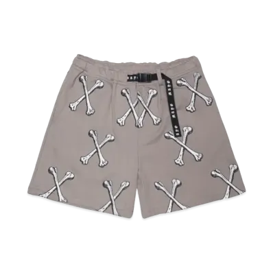 MAYO CROSS BONES Embroidery Sweat Shorts "BEIGE"