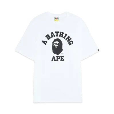 A BATHING APE x GOD SELECTION XXX College Tee "White"