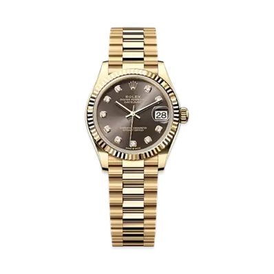 ROLEX Datejust 31mm Yellow Gold 278278 "Dark Grey"