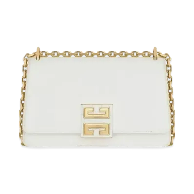 GIVENCHY Small 4G Bag In Leather with Chain "Ivory"