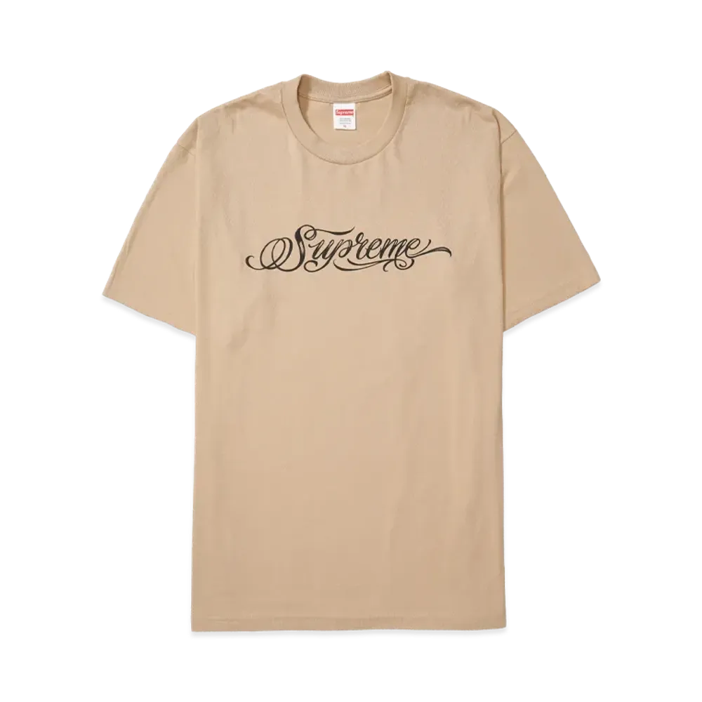 Supreme Script Tee "Khaki"