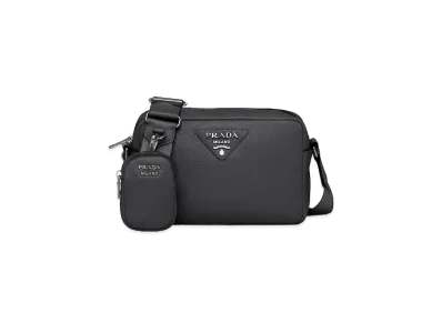 PRADA Leather Shoulder Bag "Black"