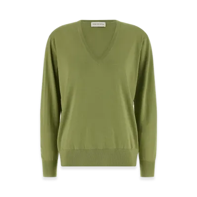 DRIES VAN NOTEN Women's 'Tuomas' Sweater "Green"