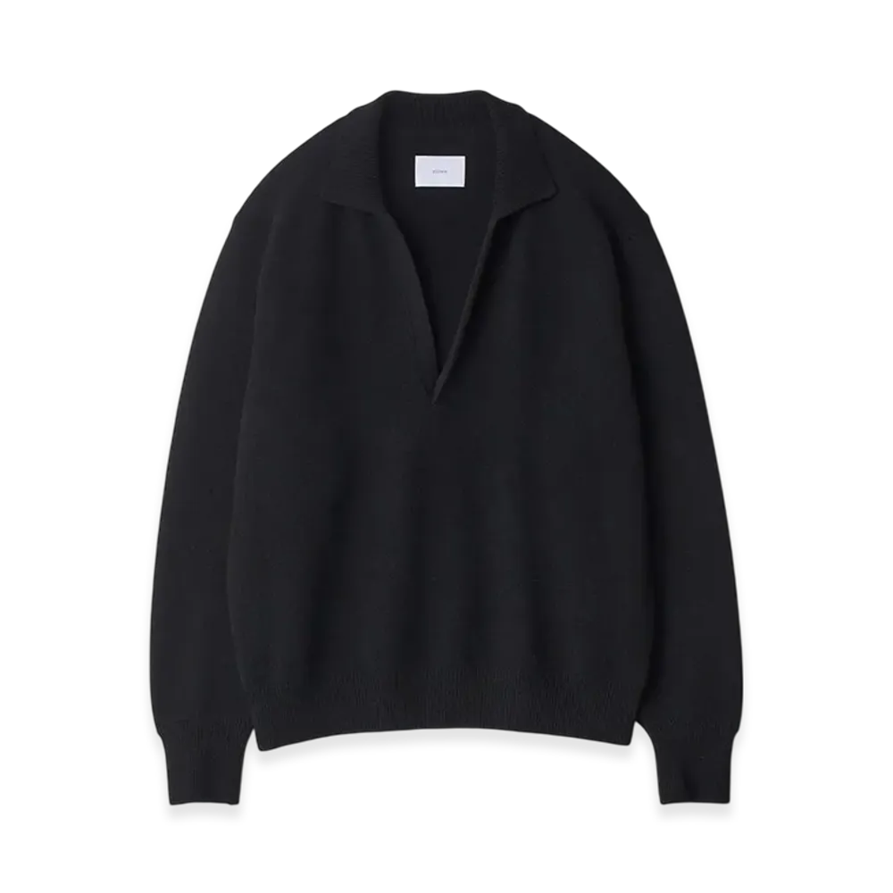 ssstein Extra Fine Wool Knit Skipper LS "Black"