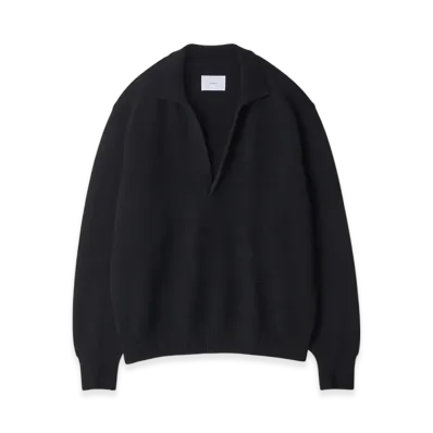 ssstein Extra Fine Wool Knit Skipper LS "Black"