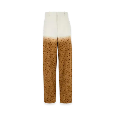 LOEWE Women's Printed Crepe Pant "White/Multicolor"
