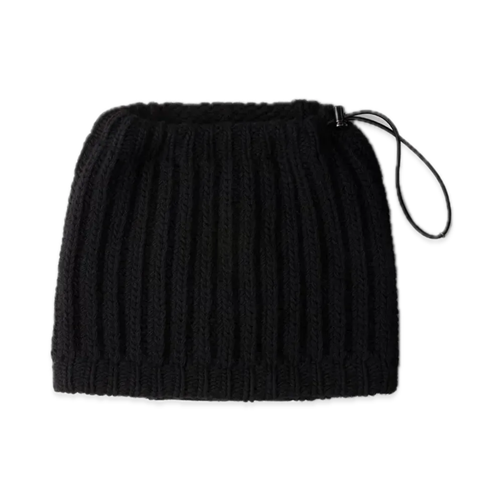 PRADA Wool x Cashmere x Re-Nylon Neck Warmer "Black"