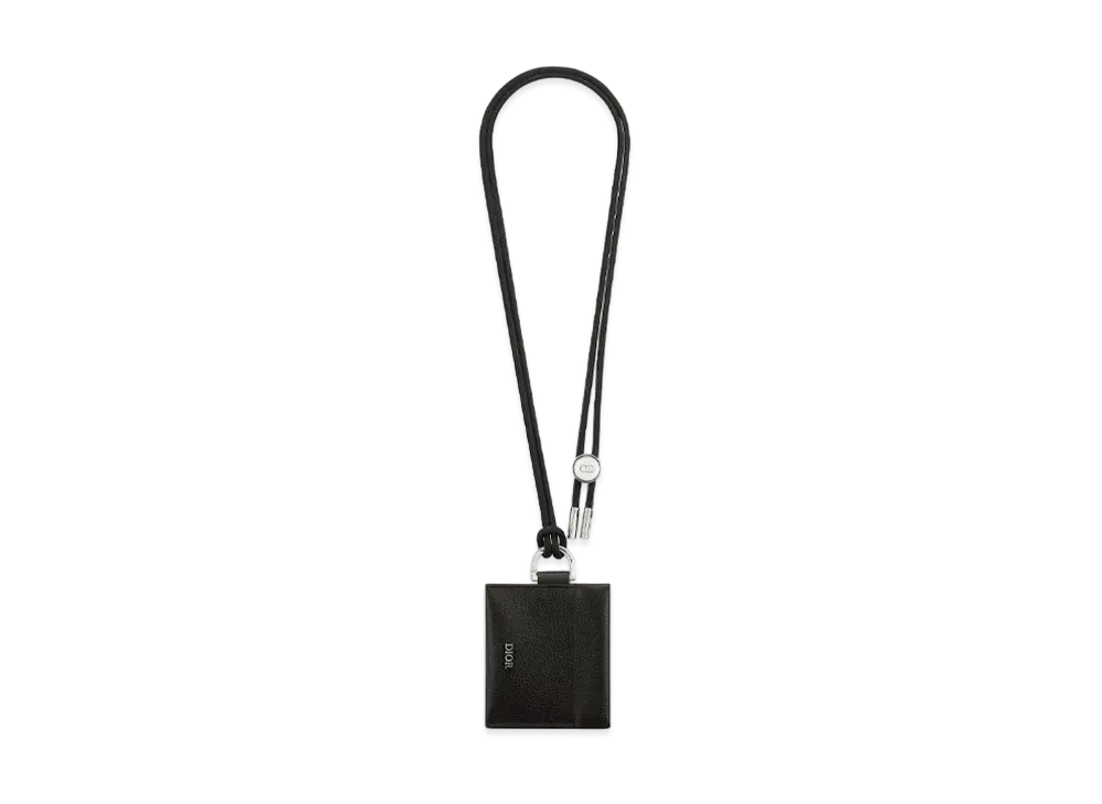 Dior D-Touch Coin Case Grainded Calfskin "Black"