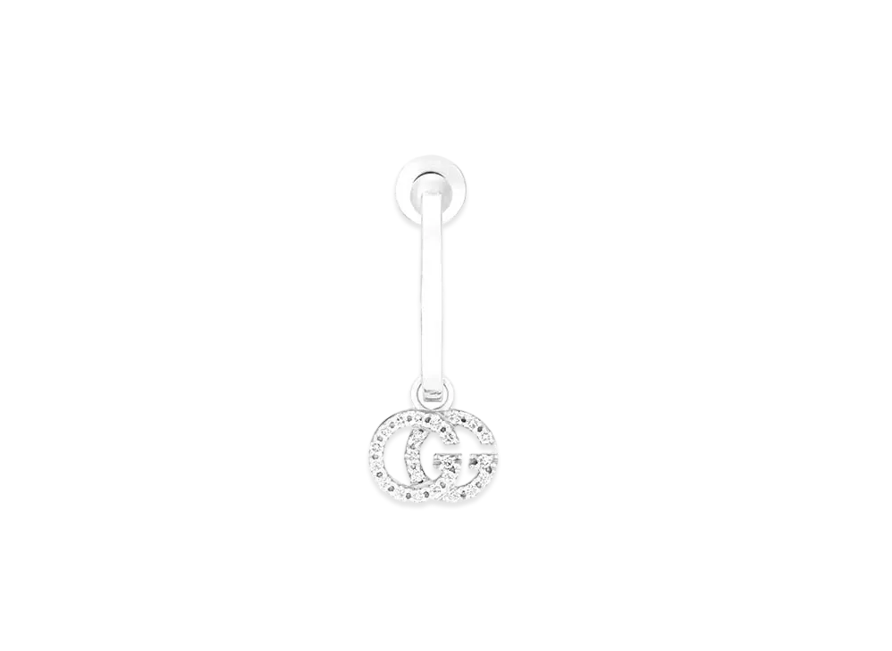 GUCCI GG Running Diamond 18K Earring