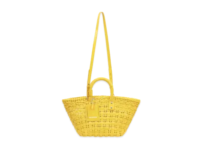 BALENCIAGA Women's Bistro XS Basket With Strap "Yellow"