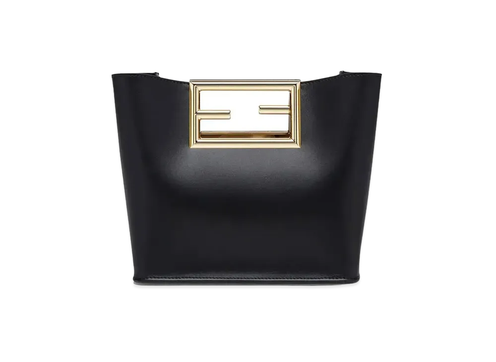 FENDI Way Small Leather Bag "Black"