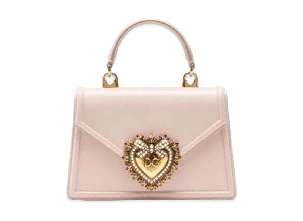 Dolce&Gabbana Devotion Bag Small Smooth Calfskin "Pale Pink"