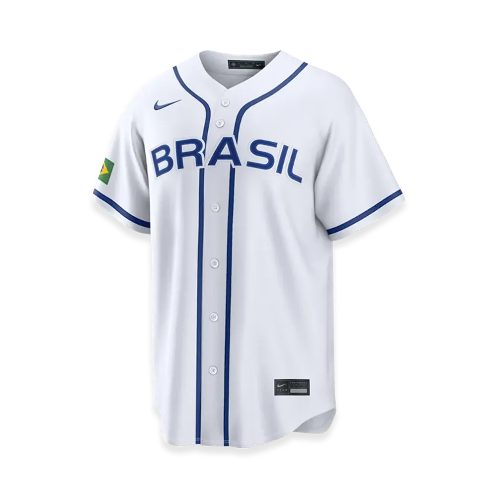 Nike 2026WBC World Baseball Classic Brazil Baseball Home Stadium Jersey "White"