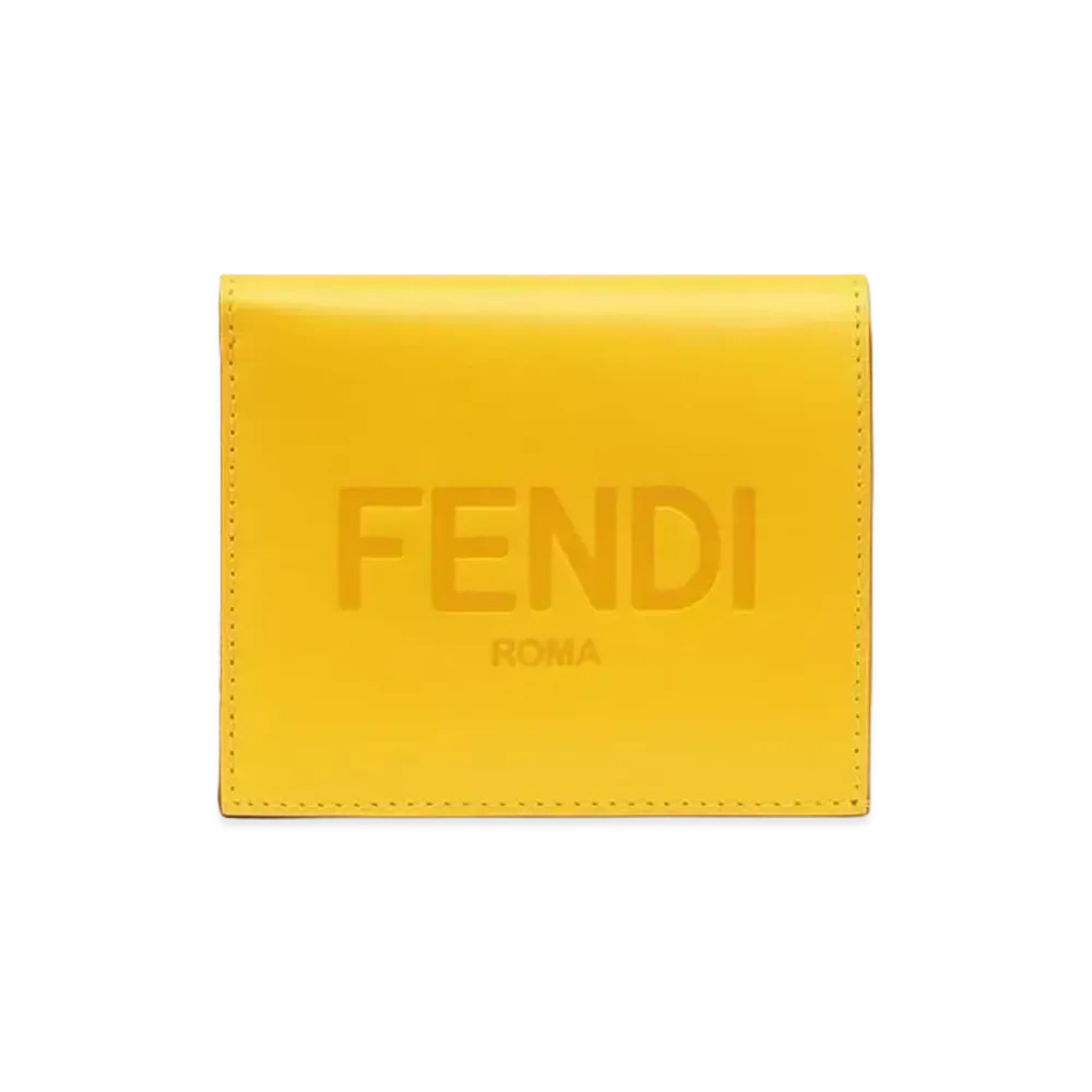 FENDI Wallet Medium Leather "Yellow"