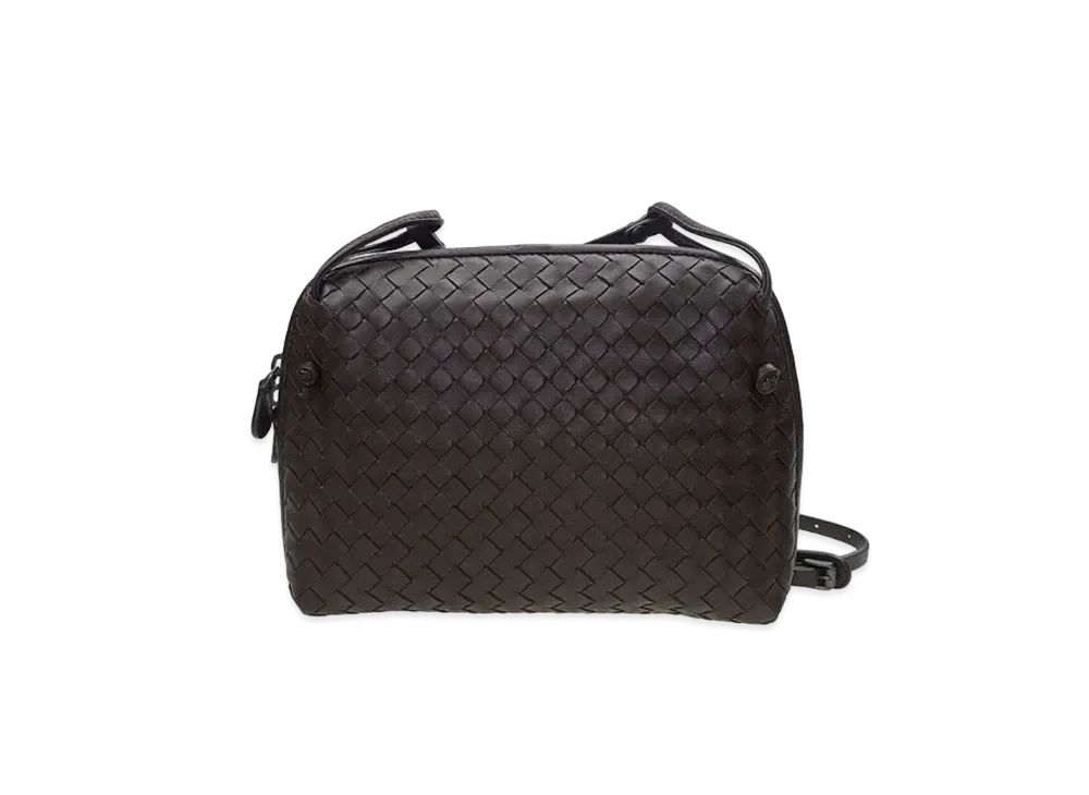 Bottega Veneta Lambskin Crossbody Bag "Brown"