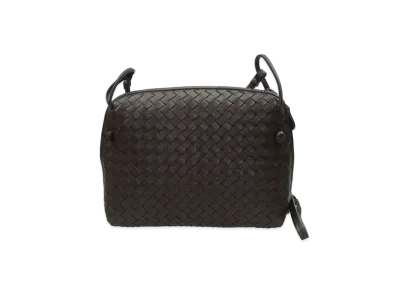 Bottega Veneta Lambskin Crossbody Bag "Brown"