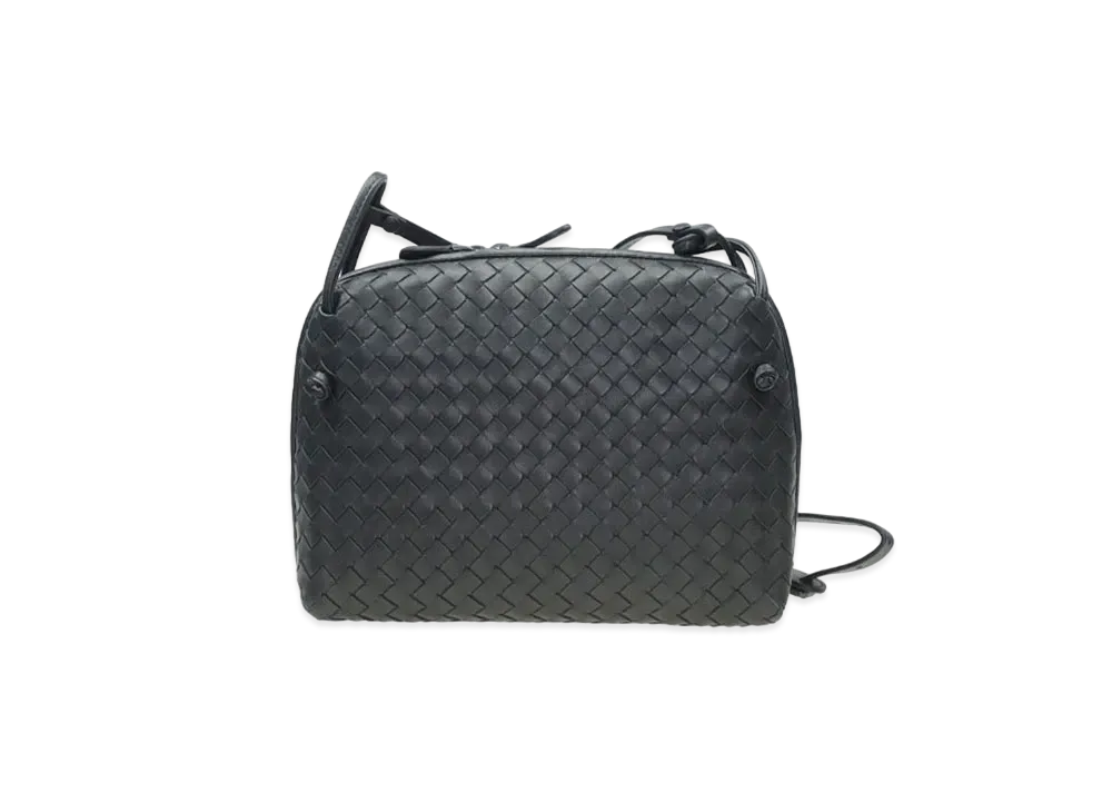 Bottega Veneta Lambskin Crossbody Bag "Dark Grey"