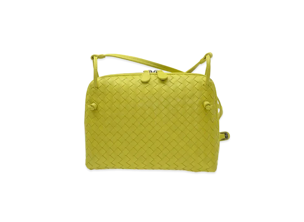 Bottega Veneta Lambskin Crossbody Bag "Yellow"
