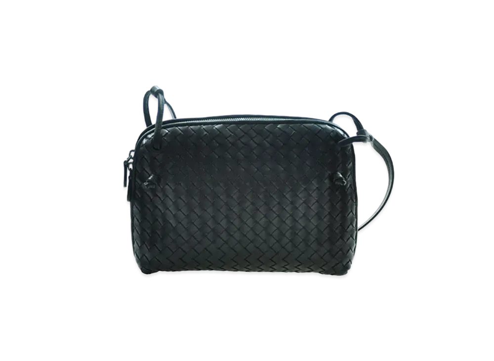 Bottega Veneta Lambskin Crossbody Bag "Dark Blue"