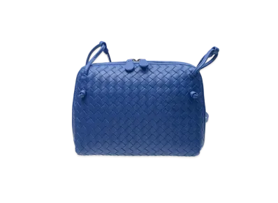 Bottega Veneta Lambskin Crossbody Bag "Blue"
