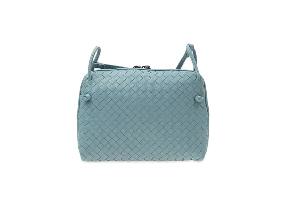 Bottega Veneta Lambskin Crossbody Bag "Blue"