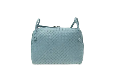 Bottega Veneta Lambskin Crossbody Bag "Blue"