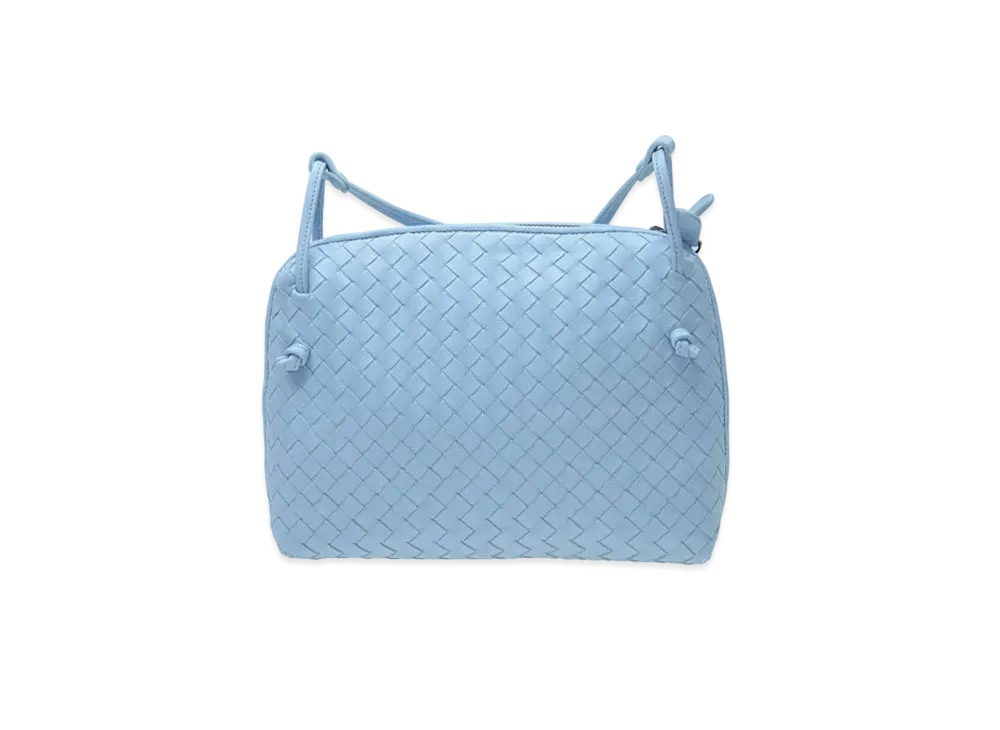 Bottega Veneta Lambskin Crossbody Bag "Light Blue"