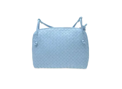 Bottega Veneta Lambskin Crossbody Bag "Light Blue"