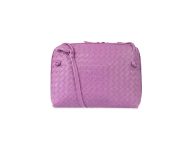 Bottega Veneta Lambskin Crossbody Bag "Purple"