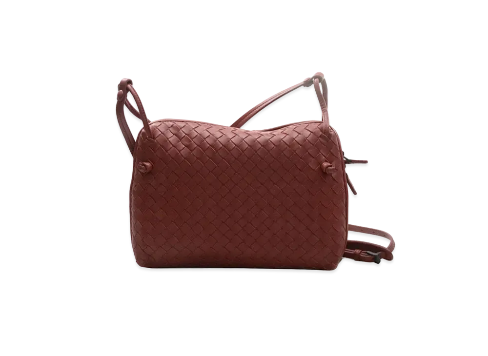Bottega Veneta Lambskin Shoulder Bag "Red"