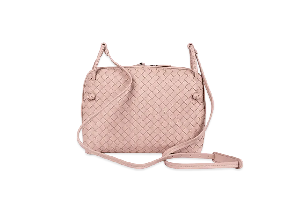 Bottega Veneta Lambskin Shoulder Bag "Light Pink"