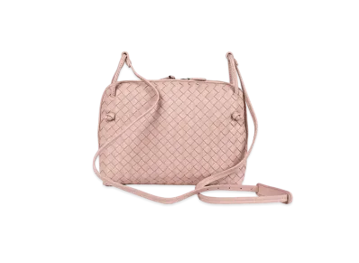 Bottega Veneta Lambskin Shoulder Bag "Light Pink"