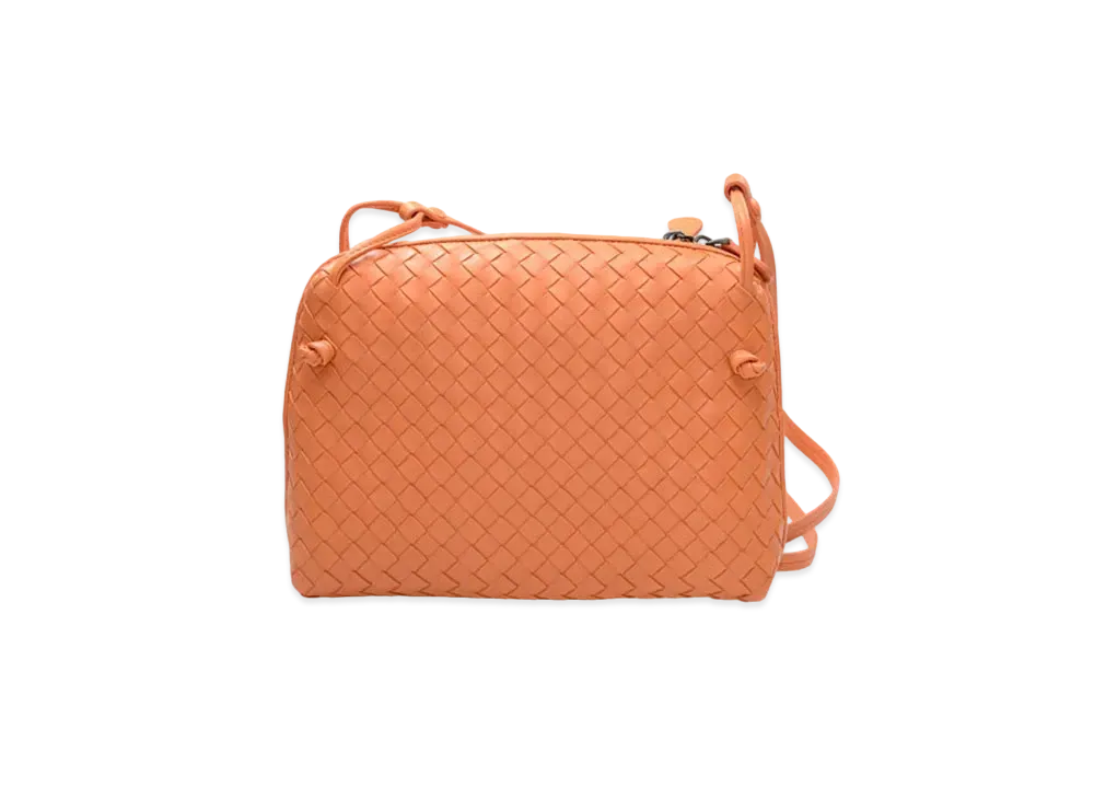 Bottega Veneta Lambskin Shoulder Bag "Orange"