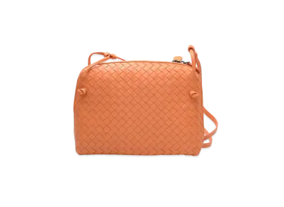 Bottega Veneta Lambskin Shoulder Bag "Orange"