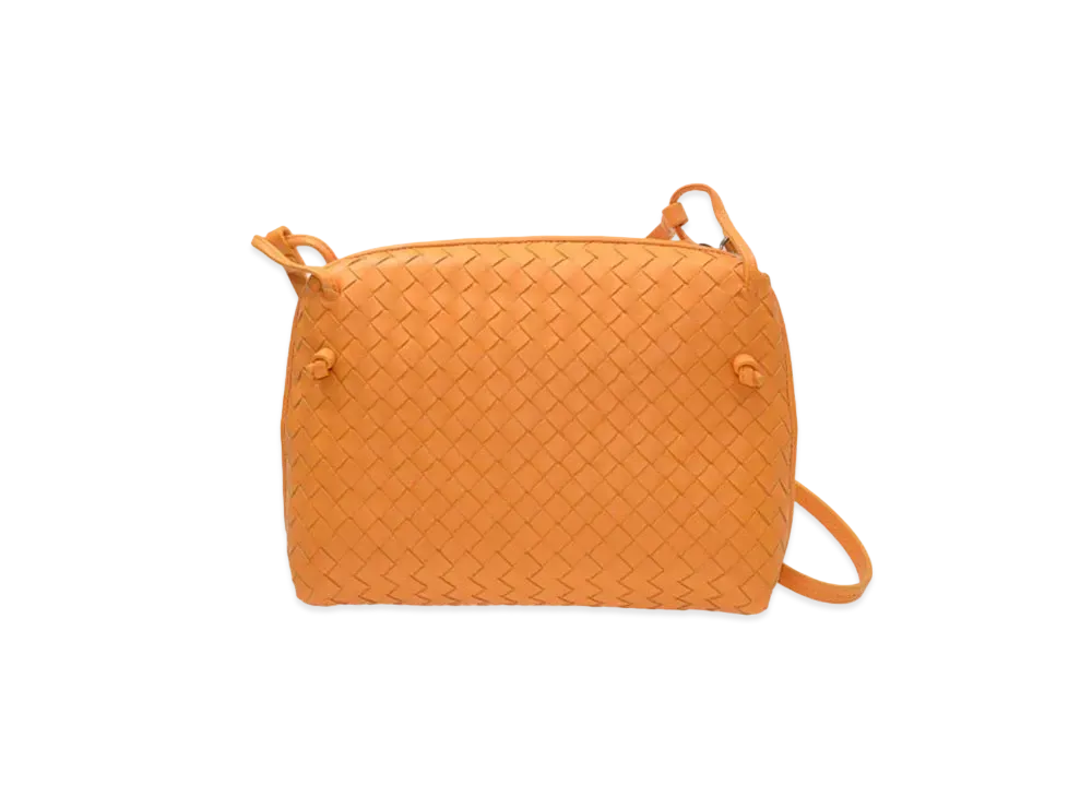 Bottega Veneta Lambskin Crossbody Bag "Orange"