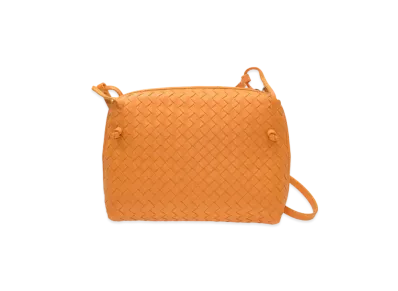 Bottega Veneta Lambskin Crossbody Bag "Orange"