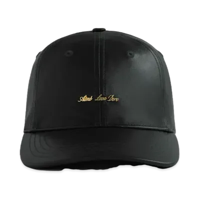 Aime Leon Dore Brass Logo Leather Hat "Black"