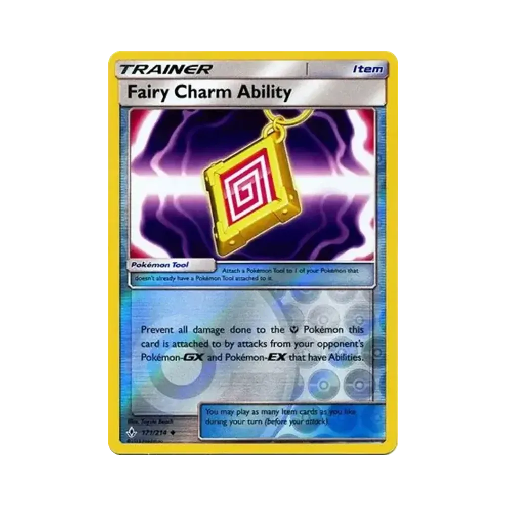フェアリーチャーム特性 U :リバースホロ [171/214]【英語版】(サン&ムーン「アンブローケンバンズ」)